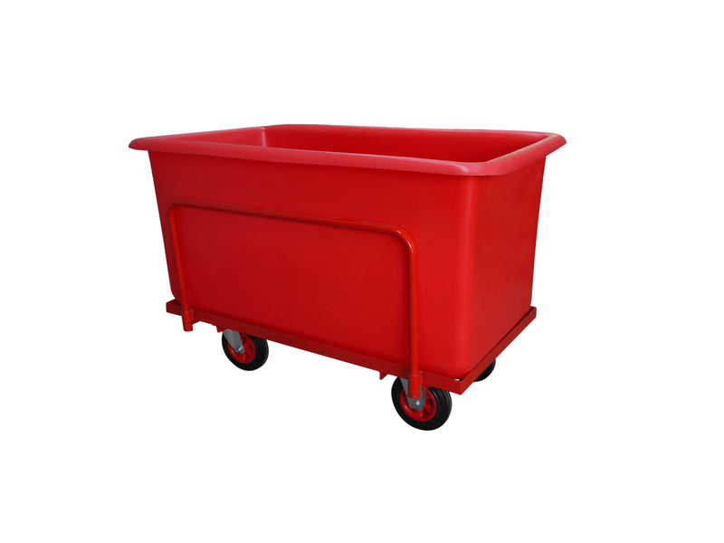 Polypropylene Container Trolleys  Get Me Packaging 370 Red 940 x 640 x 610