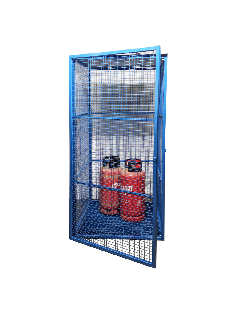 Grenadier® Knock Down Gas Cylinder Cages  Get Me Packaging With Floor Grid Panel 1860 x 1007 x 1070 