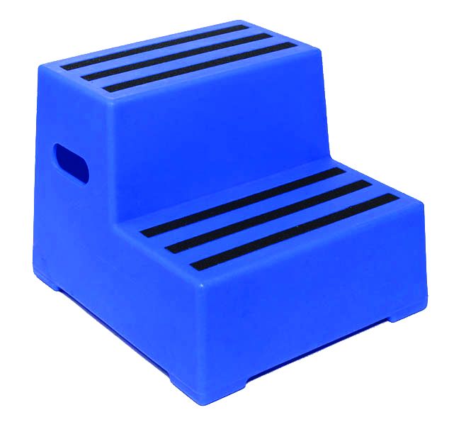 Heavy Duty Industrial Steps  Get Me Packaging 2 Blue No Handrail