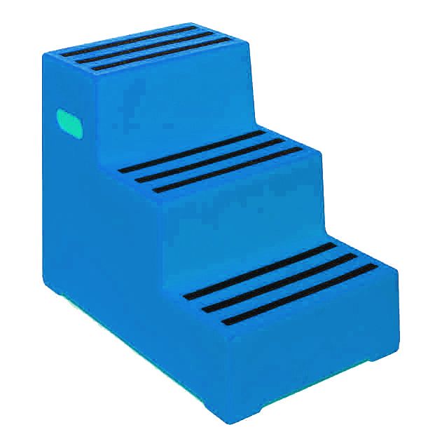 Heavy Duty Industrial Steps  Get Me Packaging 3 Blue No Handrail