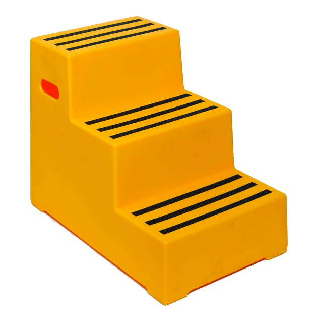 Heavy Duty Industrial Steps  Get Me Packaging 3 Yellow No Handrail