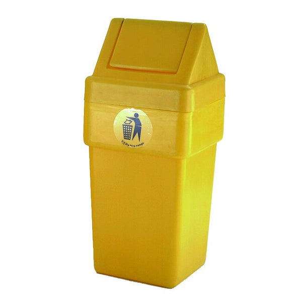 Litter Bins  Get Me Packaging 114 Closed Top Square Bin with Push Flap 