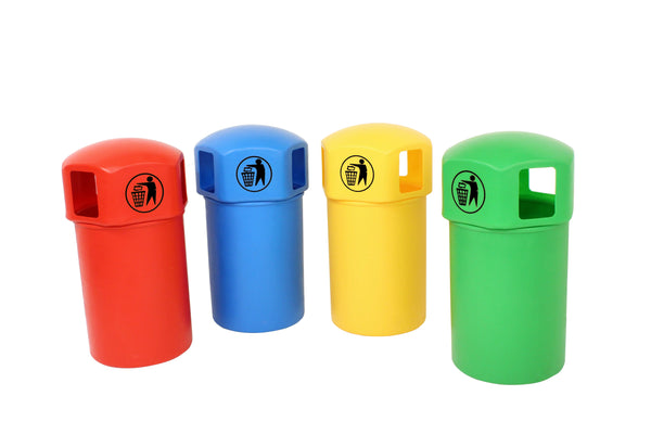 Litter Bins with Tidy Man Logo  Get Me Packaging   