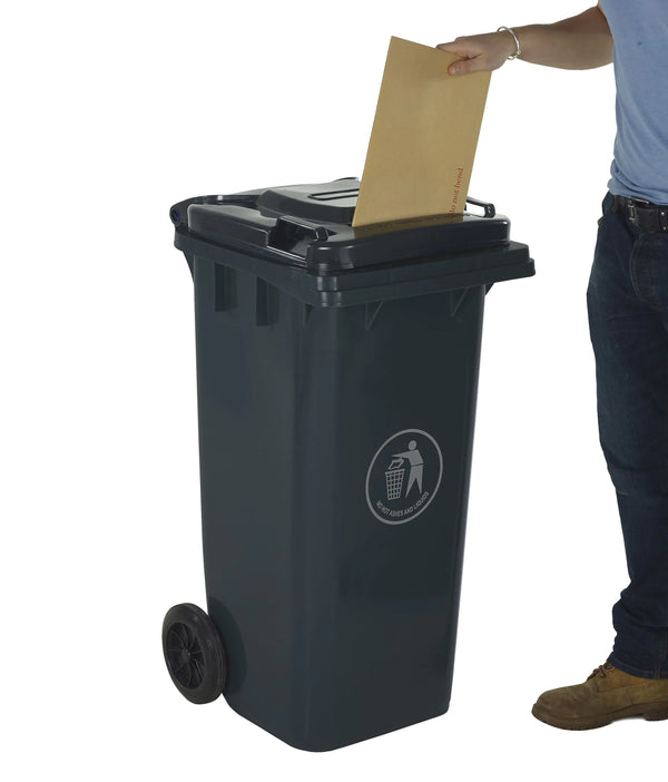 Wheeled Bins with Letter Slot Lid  Get Me Packaging   