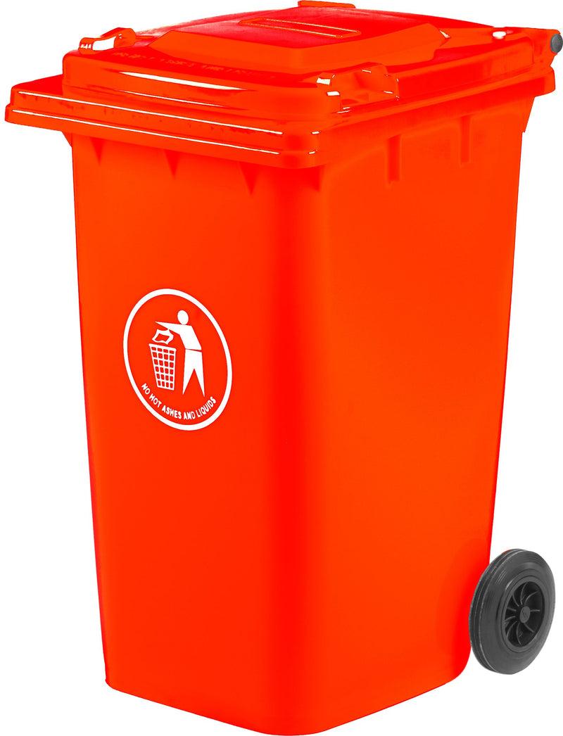 Wheeled Bin - 240 Litre  Get Me Packaging Red/Orange  