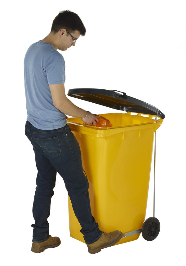 Wheeled Bins with Side Pedal  Get Me Packaging   