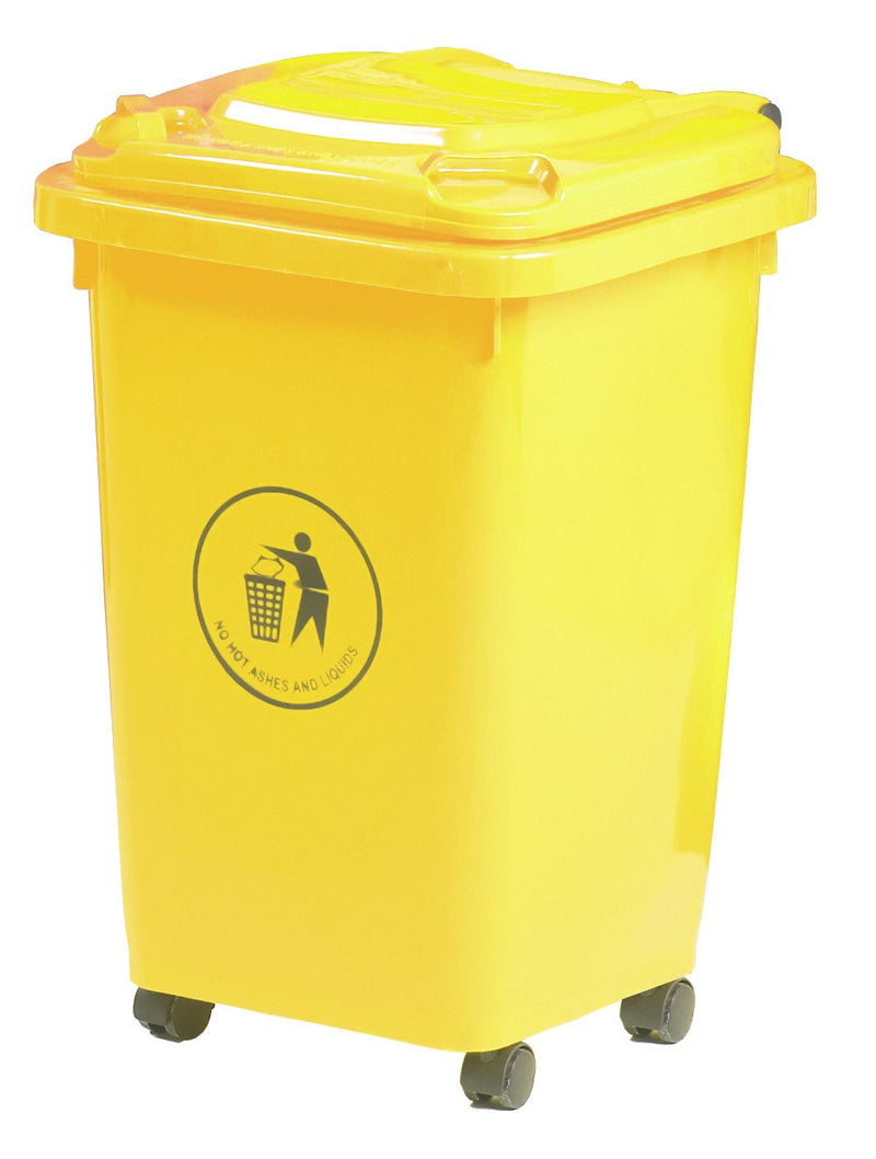 Wheeled Bin - 30 & 50 Litre  Get Me Packaging 50 Yellow 