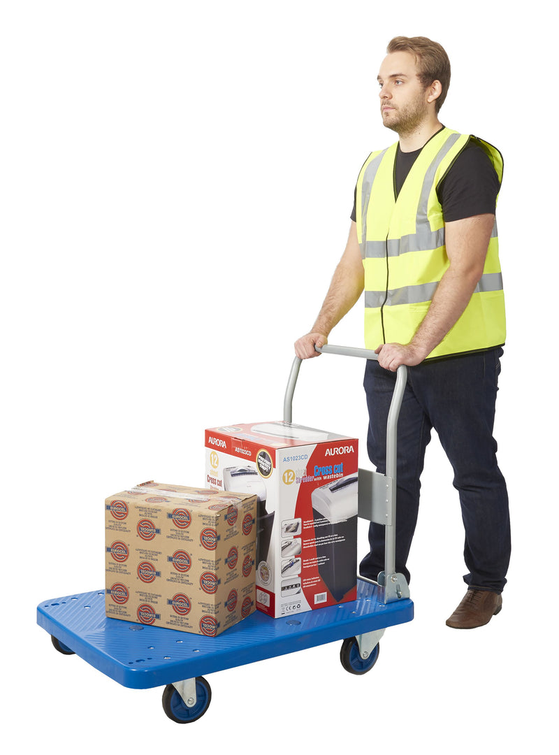 Proplaz Blue Platform Trolleys  Get Me Packaging Platform Trolley - Large 900 x 600 x 220 