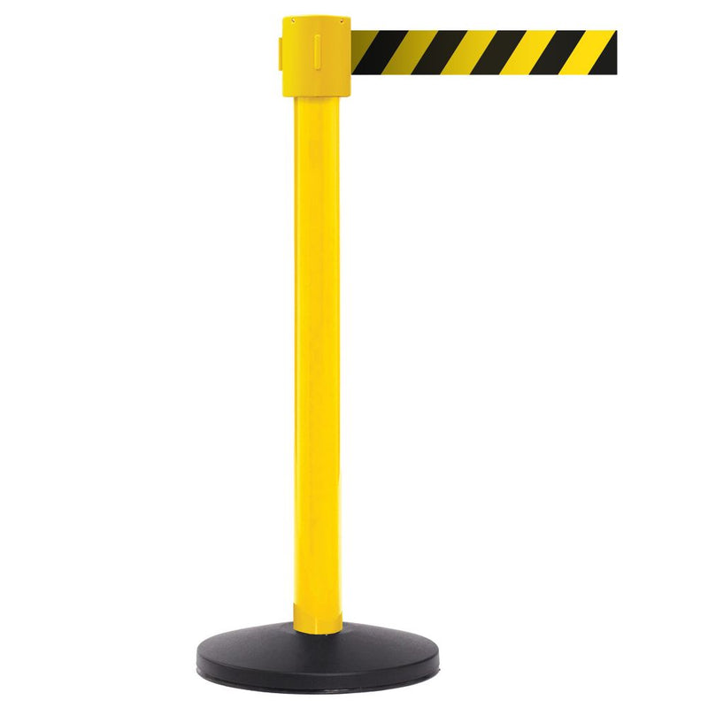 Premium Safety Belt Barriers - Chevron Belt  Get Me Packaging 4900 Yellow Black & Yellow Chevron