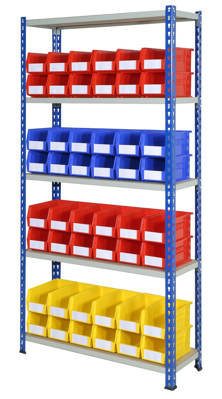 Plastic Bin Shelving  Get Me Packaging 48 x ARTB30  