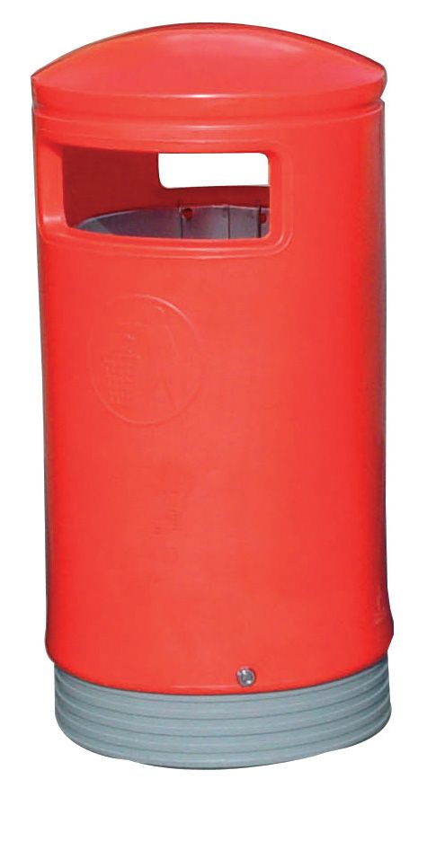 Hooded Top Litter Bins  Get Me Packaging Red  