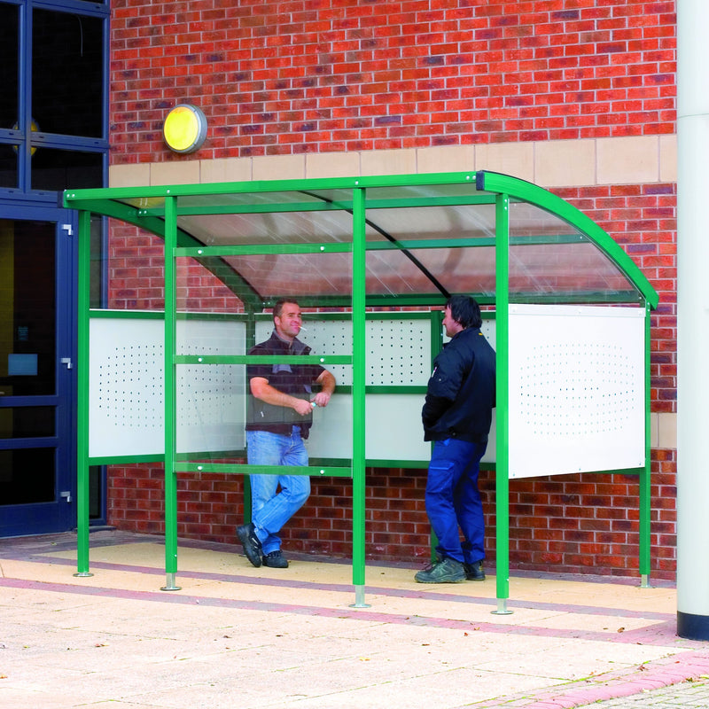 Premier Smoking Shelters  Get Me Packaging Blue Perforated mesh Sides 