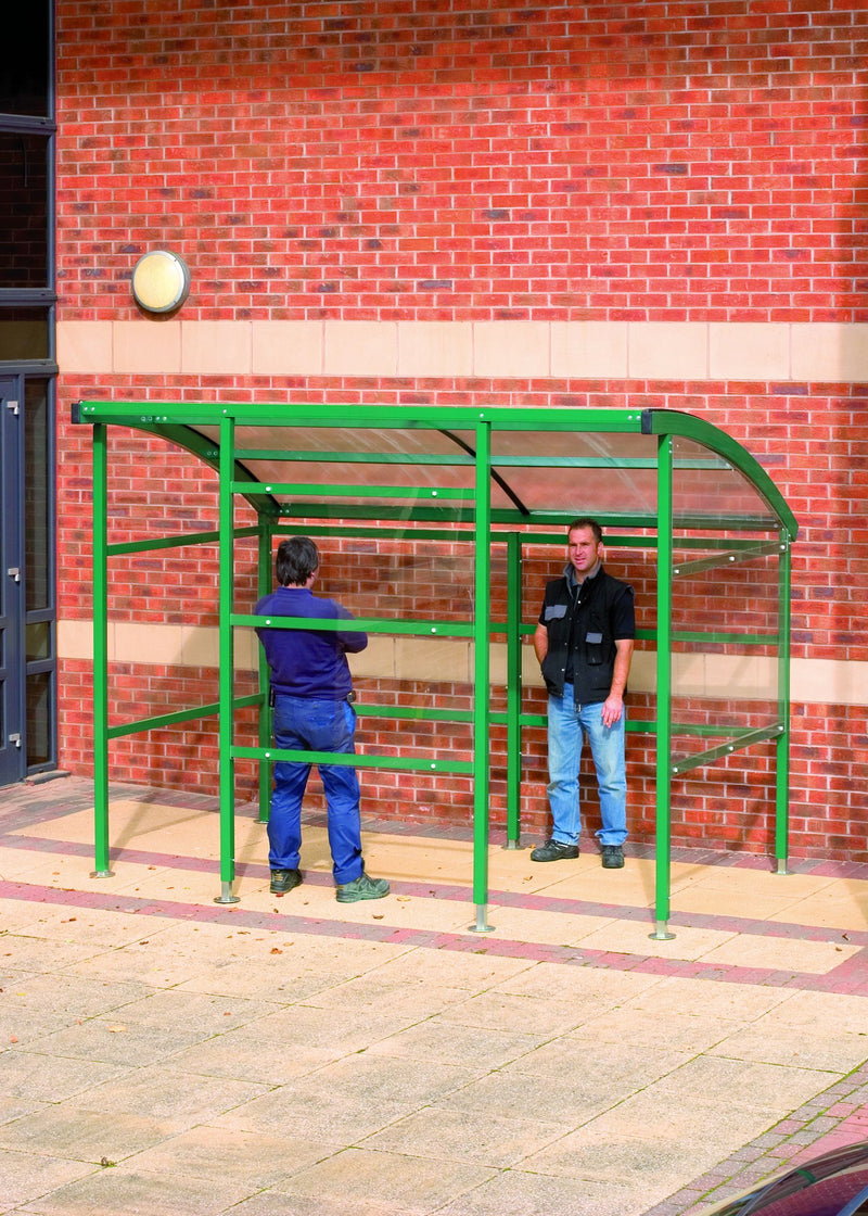 Premier Smoking Shelters  Get Me Packaging Blue Perspex Sides 