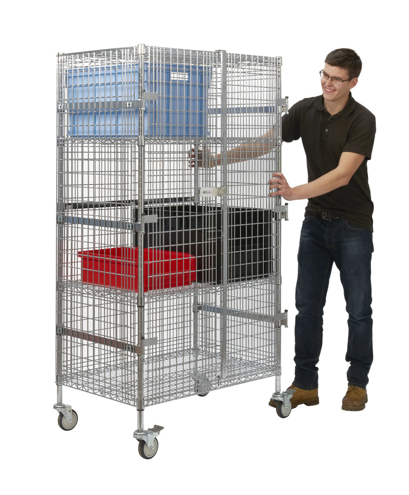 Wire Mesh Security Trolleys  Get Me Packaging Small 910 x 650 x 1750 