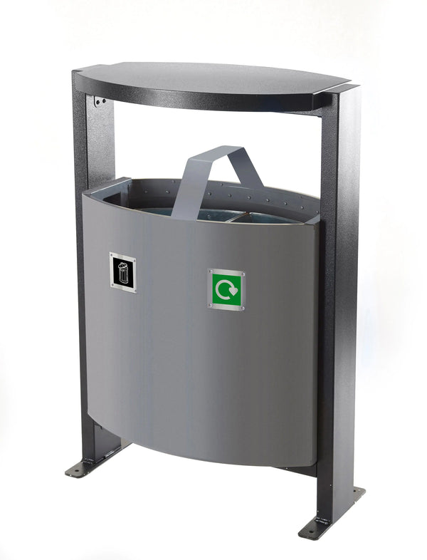 Outdoor 2 Compartment Bin  Get Me Packaging   