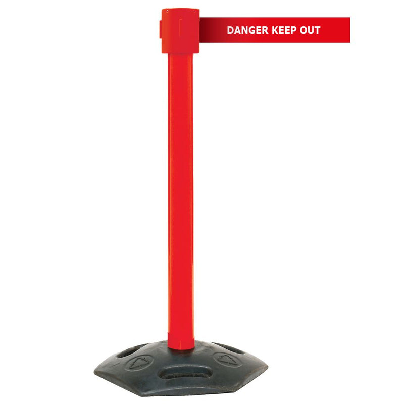 Premium Weatherproof Barriers  Get Me Packaging Red DANGER KEEP OUT - Red 