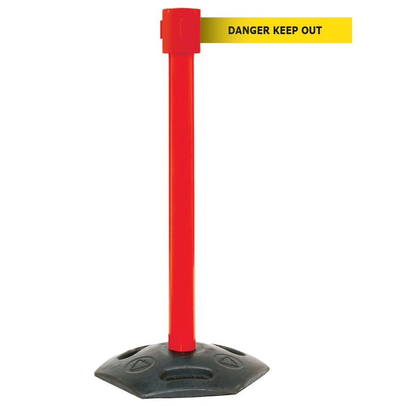 Premium Weatherproof Barriers  Get Me Packaging Red DANGER KEEP OUT - Yellow 