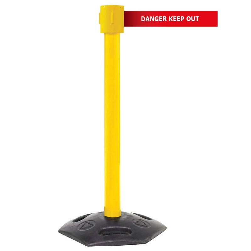 Premium Weatherproof Barriers  Get Me Packaging Yellow DANGER KEEP OUT - Red 