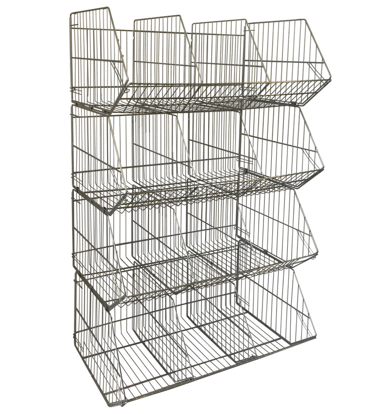 Stacking Display Baskets  Get Me Packaging Divider - Silver  