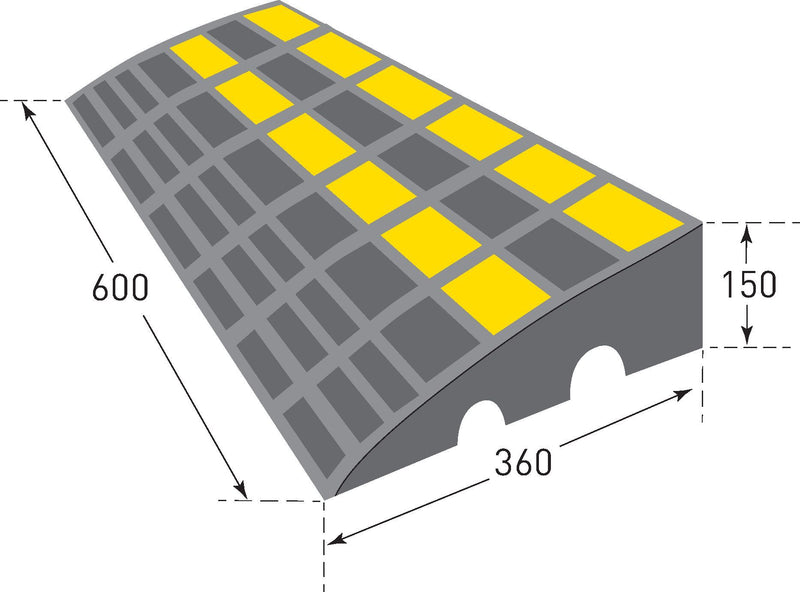 Traffic Line Kerb Ramp  Get Me Packaging 600 x 360 x 150  