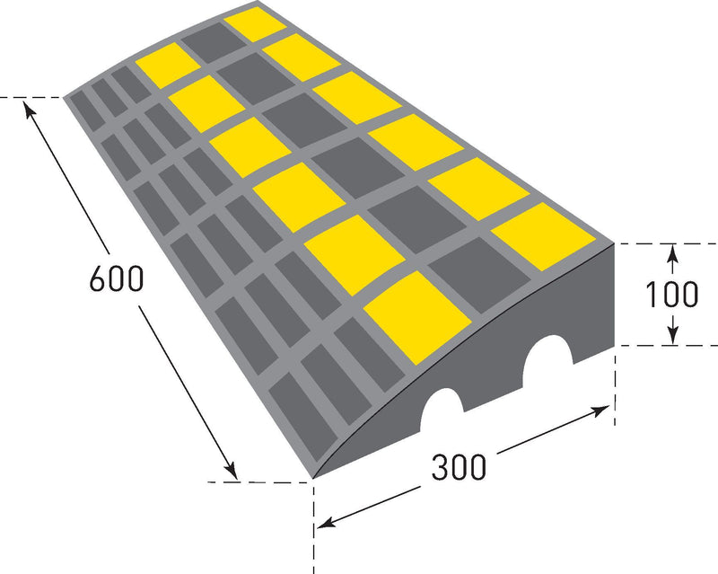 Traffic Line Kerb Ramp  Get Me Packaging 600 x 300 x 100  