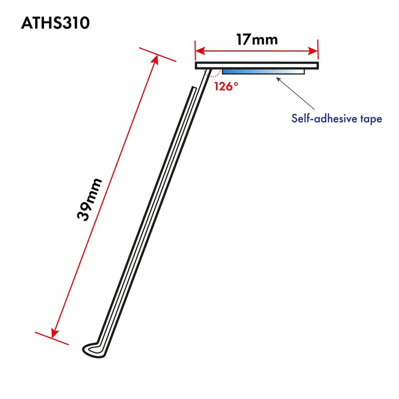 Angled Ticket Holder  Get Me Packaging 39 x 100  