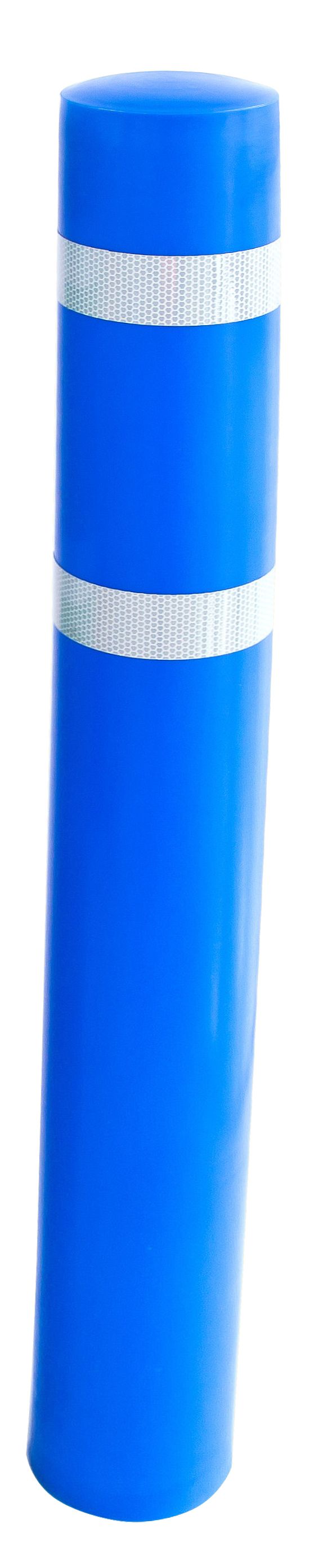 Bollard Sleeves  Get Me Packaging 105mm Blue with 60mm Reflective Strip 