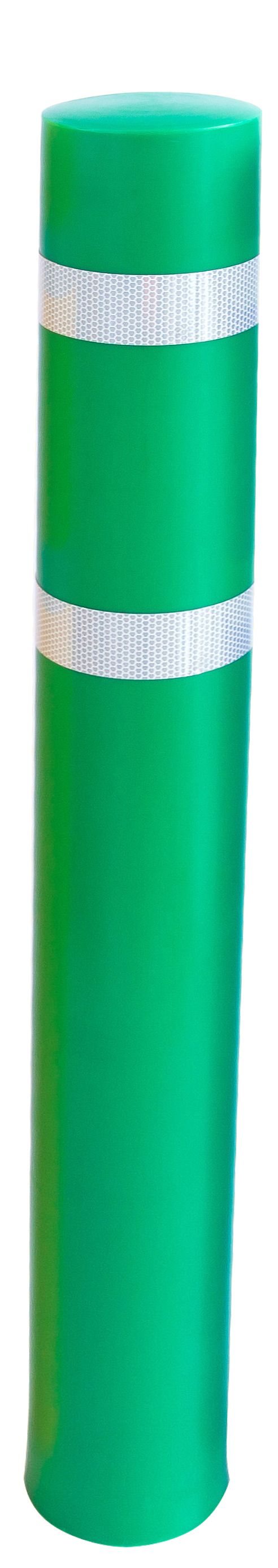 Bollard Sleeves  Get Me Packaging 105mm Green with 60mm Reflective Strip 