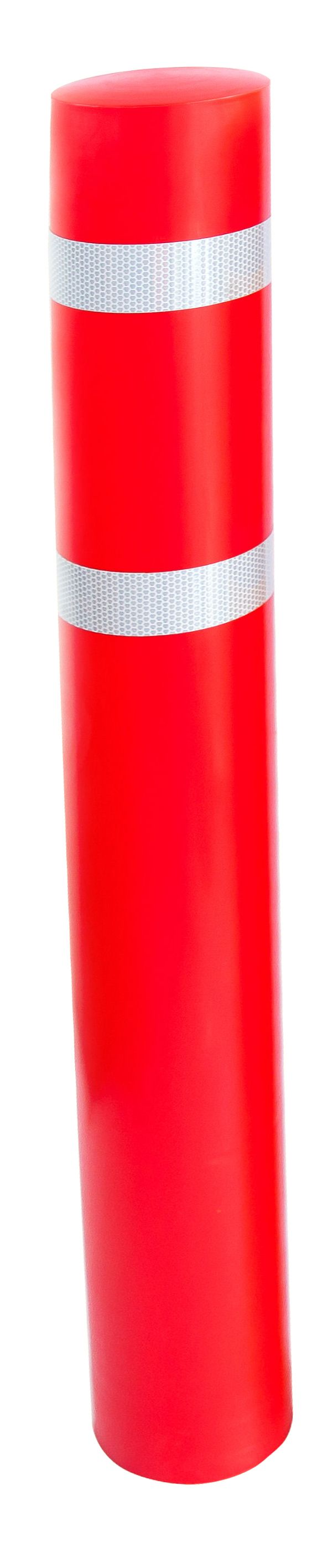 Bollard Sleeves  Get Me Packaging 105mm Red with 60mm Reflective Strip 