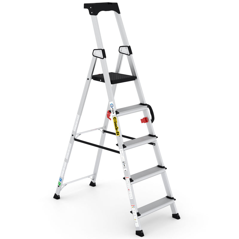 Climb-It Professional Stepladders with Carry Handle  Get Me Packaging 5  