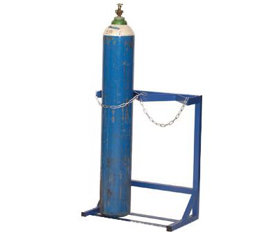 Cylinder Floor Rack - Single Sided  Get Me Packaging 2 Blue 900 x 740 x 350