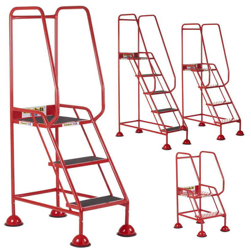 Climb-It UK Domed Feet Steps - Red  Get Me Packaging   