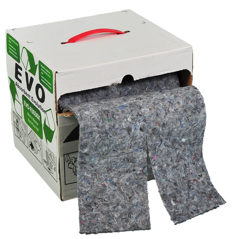 EVO Recycled® Absorbents - Rolls  Get Me Packaging 380mm x 20M  