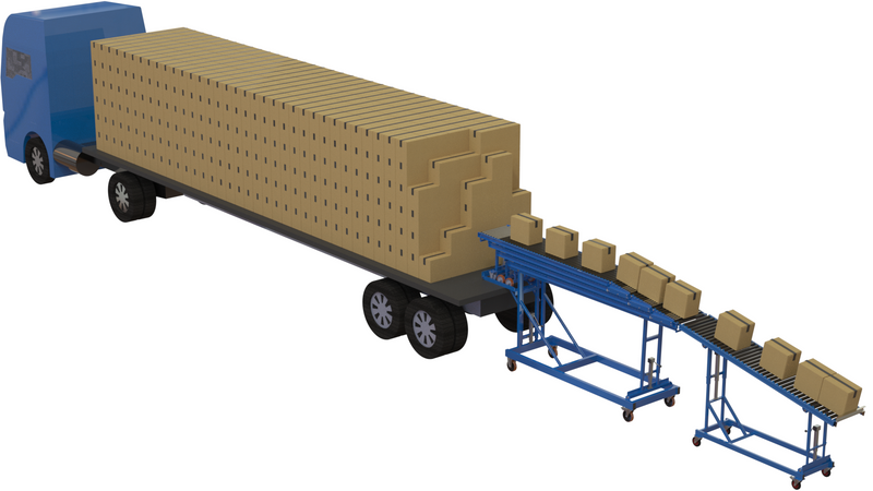 Container/Trailer Conveyor  Get Me Packaging 6M Expandaveyor Extension  