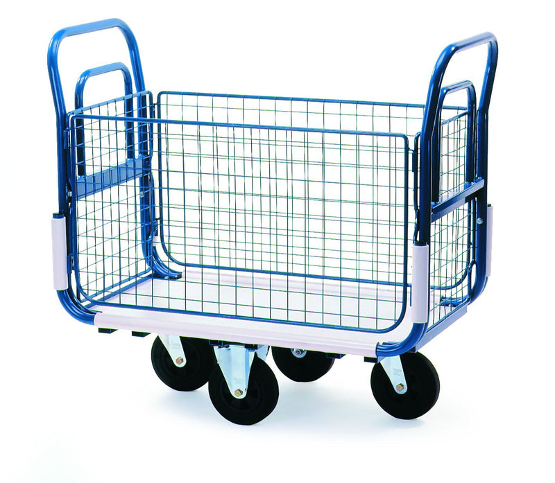 Mail Distribution Trolleys  Get Me Packaging Platform Trolley with Side/End Panels  