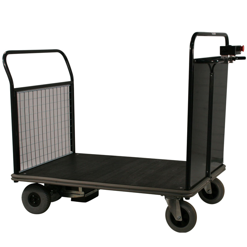 Apollo UK Powered Platform Trucks - Mesh End & Sides  Get Me Packaging 1000 x 700 Mesh Opposite End 