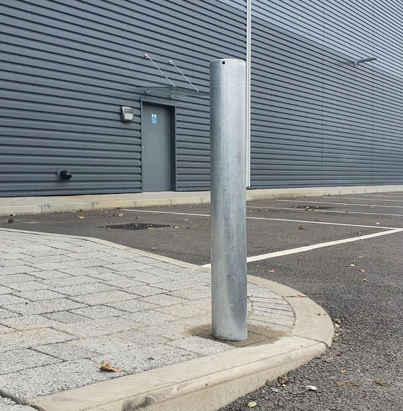 Galvanised Heavy Duty Bollards  Get Me Packaging Double Finish For SB10 - Per Post  