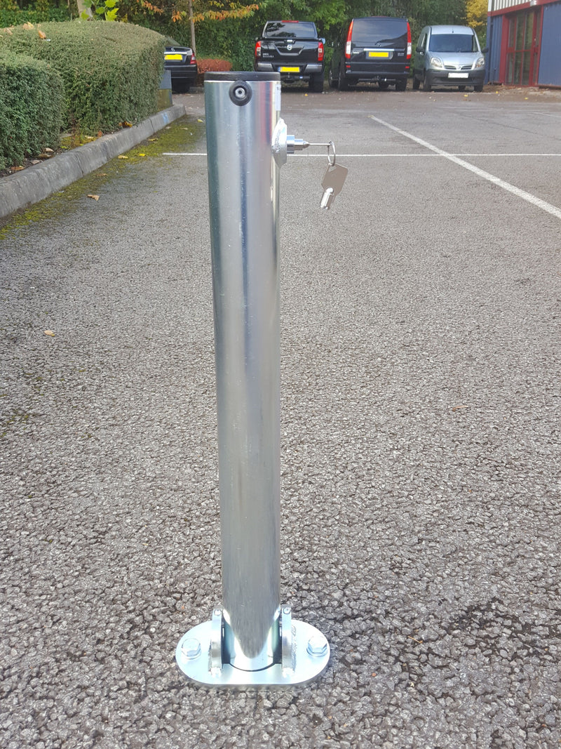 Parking Posts  Get Me Packaging Hinged Integral Lock (Zinc plated) Bolt Down  