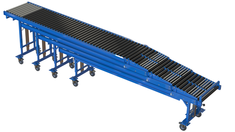 Telescopic Container/Trailer Conveyor  Get Me Packaging 600mm Wide x 12M Extended (5M Closed)  