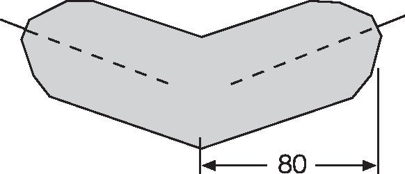 Traffic Line - Impact Protection  Get Me Packaging Corner Edge Protection - Trapeze External Corner Black 