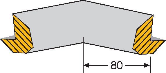 Traffic Line - Impact Protection  Get Me Packaging Corner Edge Protection - Trapeze Internal Corner Black 