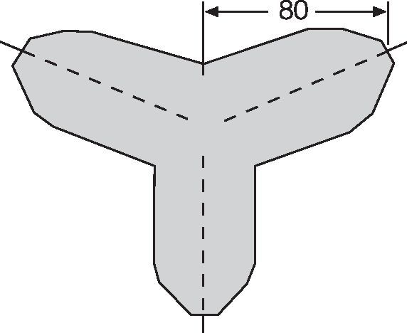 Traffic Line - Impact Protection  Get Me Packaging Corner Edge Protection - Trapeze External Tri Corner Black 