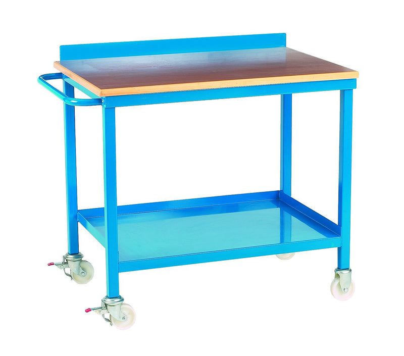 Mobile Work Benches  Get Me Packaging Mobile Work Bench 18mm Plywood Work Top 