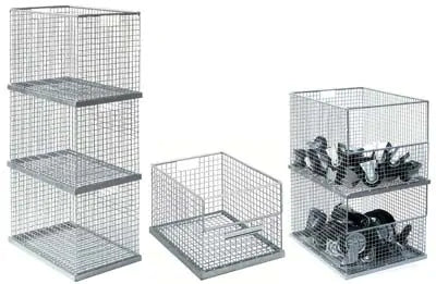 Galvanised Stacking Baskets  Get Me Packaging   