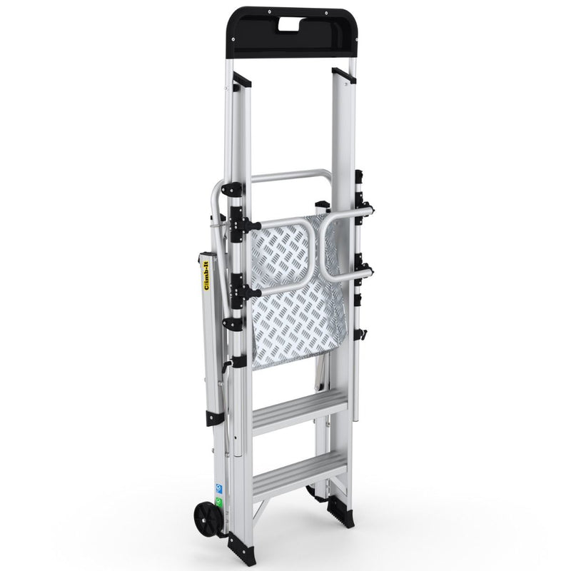 Climb-It Large Platform Folding Steps with Safety Gates  Get Me Packaging   