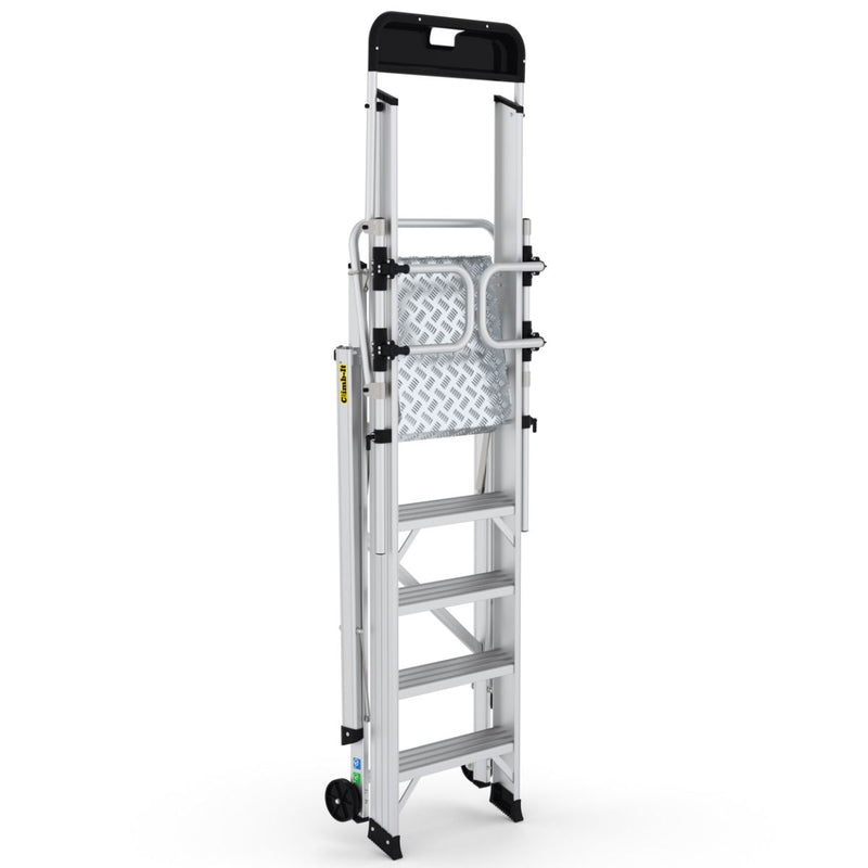 Climb-It Large Platform Folding Steps with Safety Gates  Get Me Packaging   