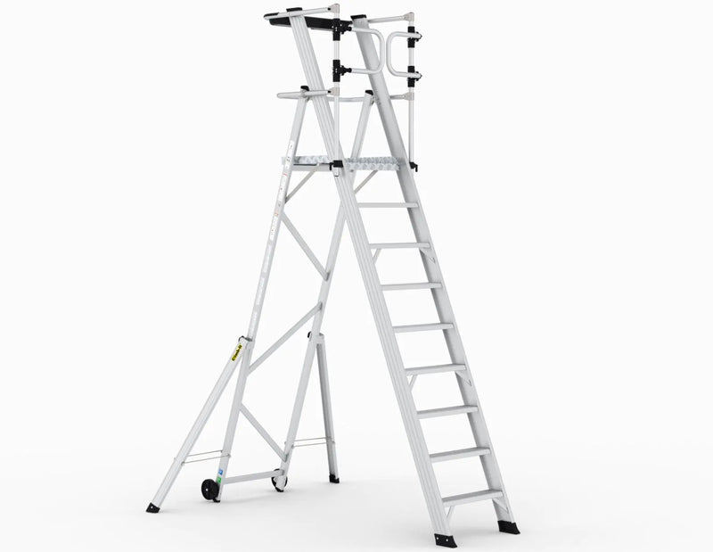 Climb-It Large Platform Folding Steps with Safety Gates  Get Me Packaging   