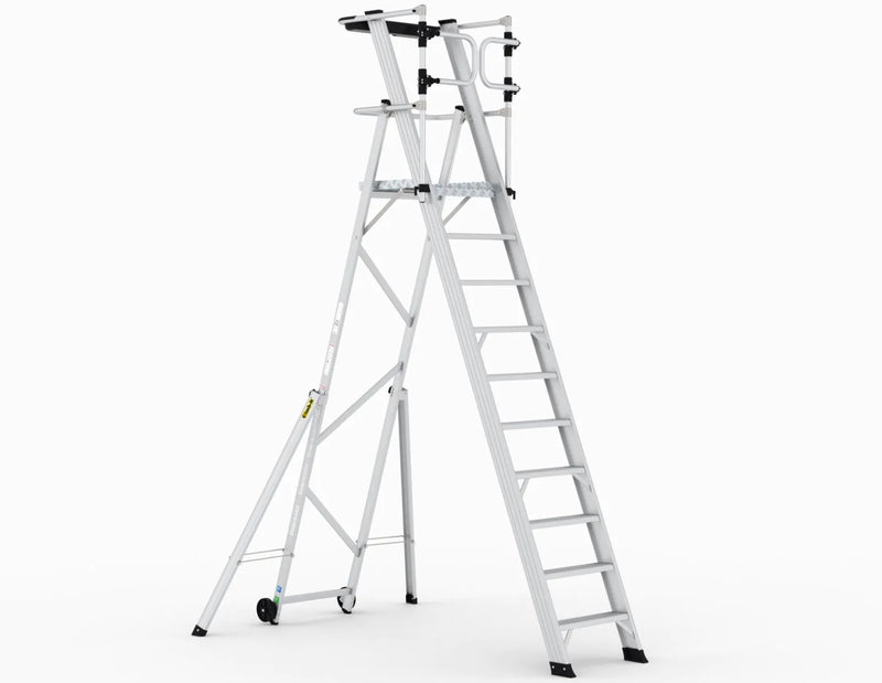 Climb-It Large Platform Folding Steps with Safety Gates  Get Me Packaging   