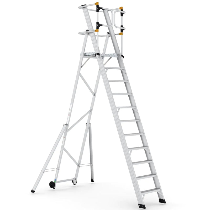 Climb-It Large Platform Folding Steps with Safety Gates  Get Me Packaging   