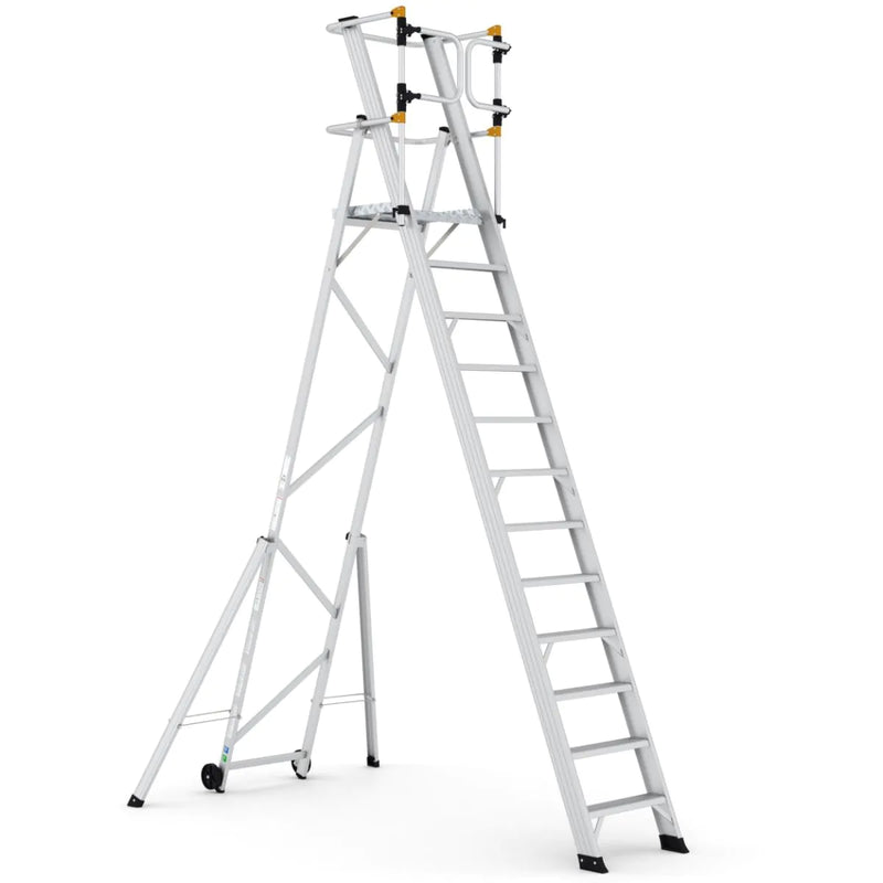 Climb-It Large Platform Folding Steps with Safety Gates  Get Me Packaging   